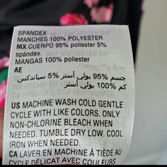 INC NEW XL PINK FLORAL BLACK DRESS International Concepts NWT Womens - Picture 8 of 10